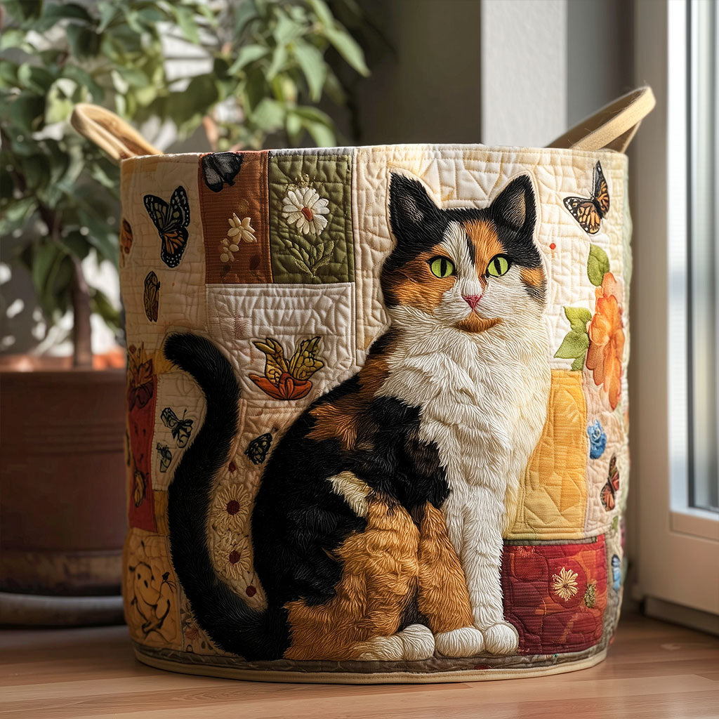 猫の夢の洗濯かご